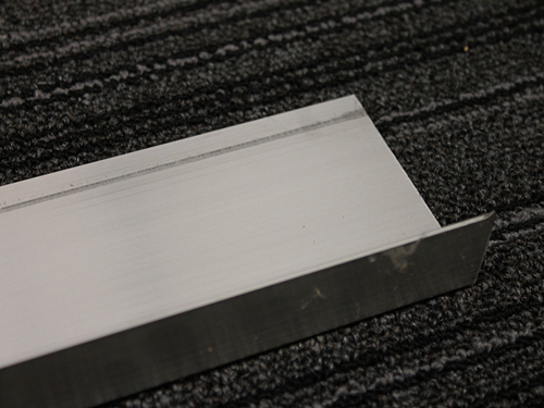 T36T Altro Aluminum Step Nosing, W/White Insert, 10 FEET