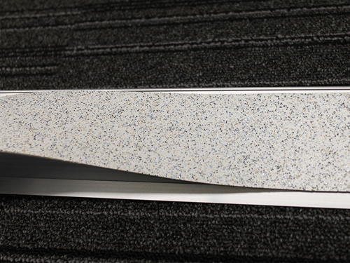 T36T Altro Aluminum Step Nosing, W/White Insert, 10 FEET