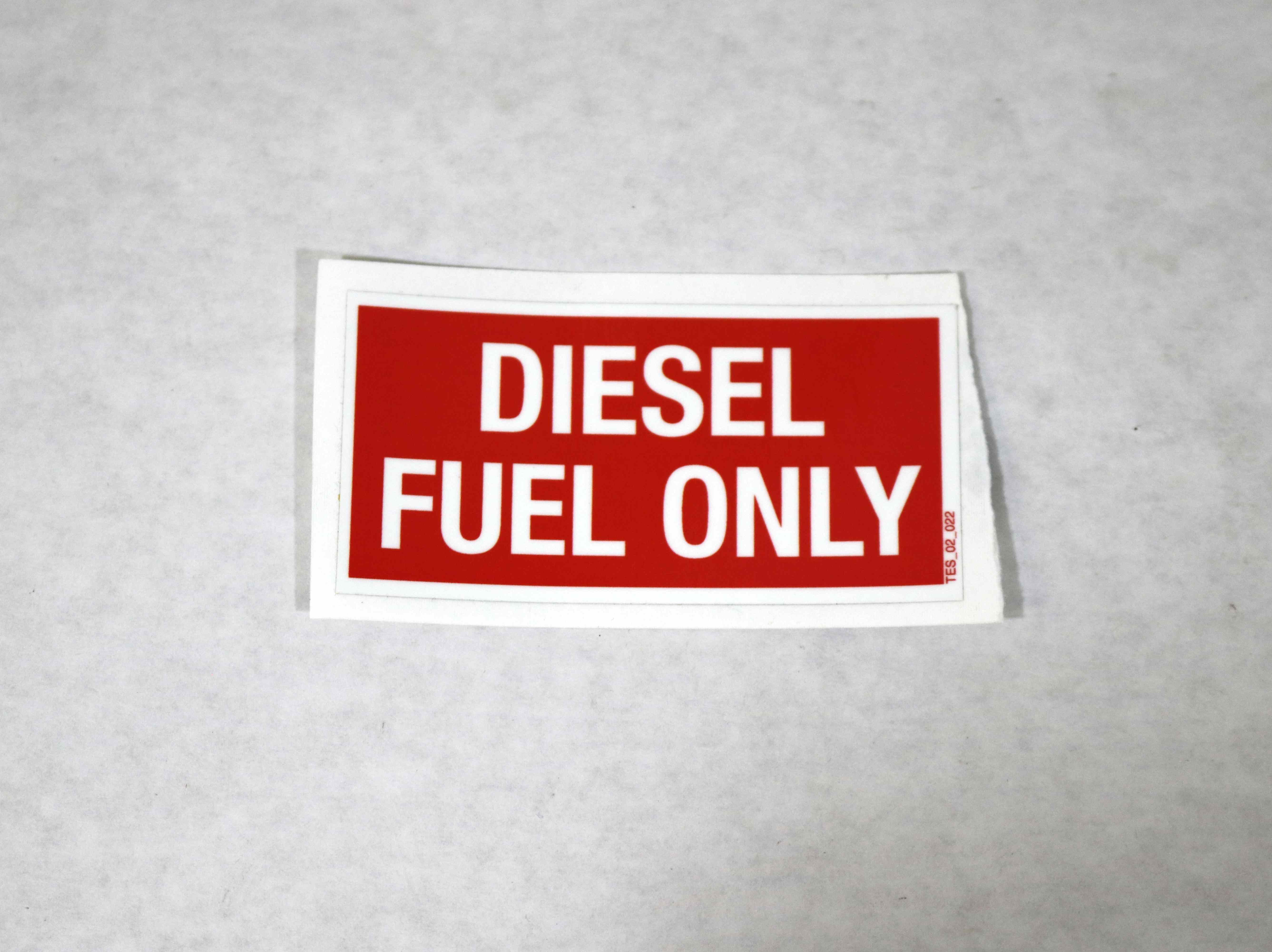 TES-02-022 Diesel Fuel Only