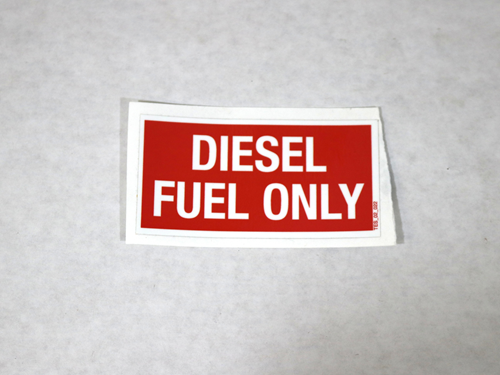 TES-02-022 Diesel Fuel Only